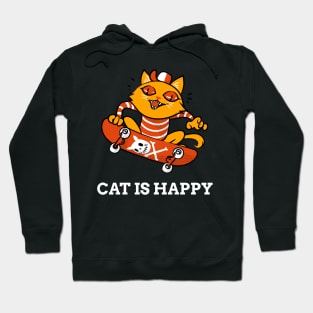 Cat is happy Hoodie